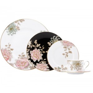 Marchesa by Lenox Painted Camellia 5 Piece Place Setting, Service for 1 MMK1047